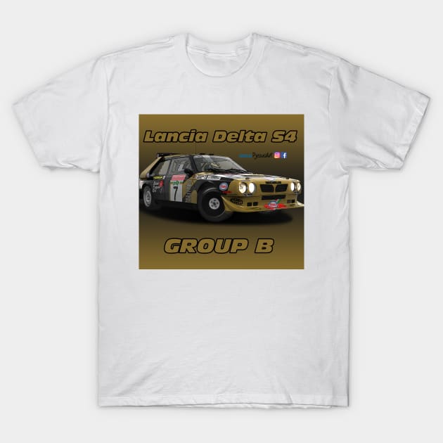 Lancia Delta S4 Group B T-Shirt by PjesusArt